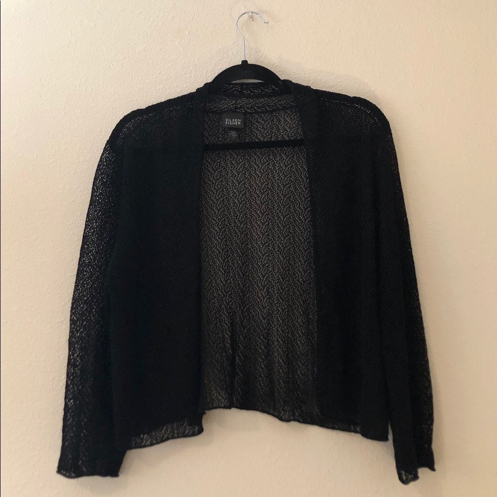 Eileen Fisher // Crochet Open Knit Cardigan